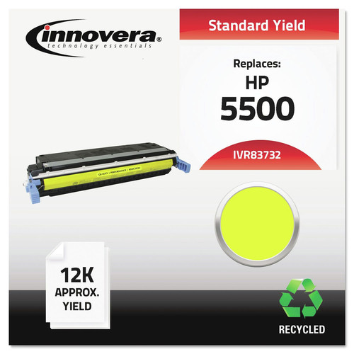 Innovera IVR83732 Remanufactured C9732a (645a) Toner, Yellow image number 0