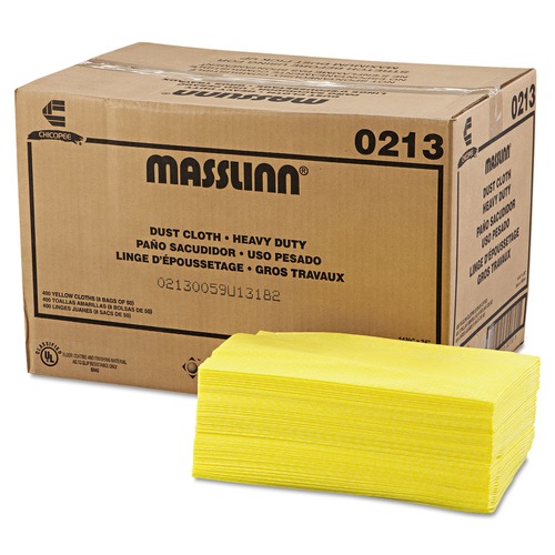 Cleaning & Janitorial Supplies | Chix 213 24 in. x 16 in. Masslinn Dust Cloths - Yellow (400/Carton) image number 0