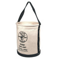 Cases and Bags | Klein Tools 5109P 12 in. Canvas Straight-Wall Bucket with Pocket and Molded Bottom image number 0