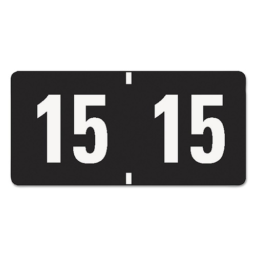 New Arrivals | Smead 68315 Yearly End Tab 0.75 in. x 1.5 in. '15-ft File Folder Labels - Black (500-Piece/Roll) image number 0