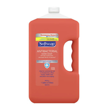 Softsoap 01903 1 Gallon Bottle Crisp Clean Antibacterial Liquid Hand Soap Refill