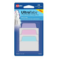 New Arrivals | Avery 74755 2 in. Wide 1/5-Cut Ultra Tabs Repositionable Standard Tabs - Assorted Pastels (24/Pack) image number 0
