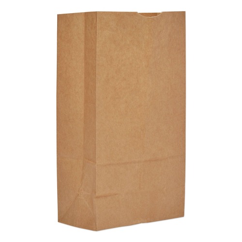 New Arrivals | General 18412 Grocery Paper Bags, 12#, 7.06-inw X 4.5-ind X 13.75-inh, Kraft, 500 Bags image number 0