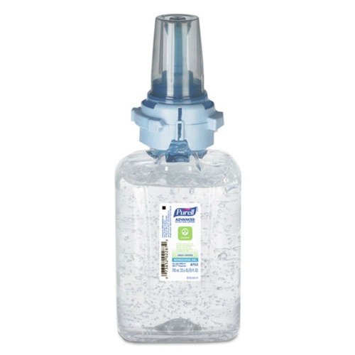 Hand Sanitizers | PURELL 8703-04 700 mL Fragrance Free, Green Certified Advanced Refreshing Gel Hand Sanitizer for ADX-7 (4/Carton) image number 0