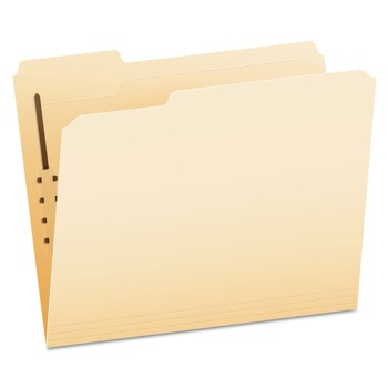 Pendaflex FM210 Manila Folders With One Fastener, 1/3-Cut Tabs, Letter Size, 50/box