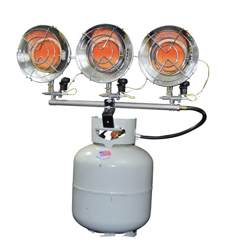 Construction Heaters | Mr. Heater MH45T 10,000 - 45,000 BTU Triple Tank Top Propane Heater image number 0