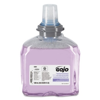 GOJO Industries 5361-02 Tfx Luxury Foam Hand Wash, Fresh Scent, Dispenser, 1200 mL (2/Carton)