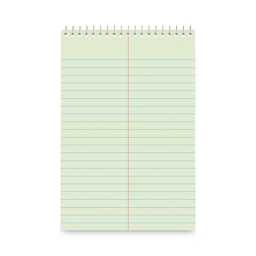 New Arrivals | Universal UNV86920PK 6 in. x 9 in. 80 Sheets Gregg Rule Steno Pads - Green-Tint (6/Pack) image number 0
