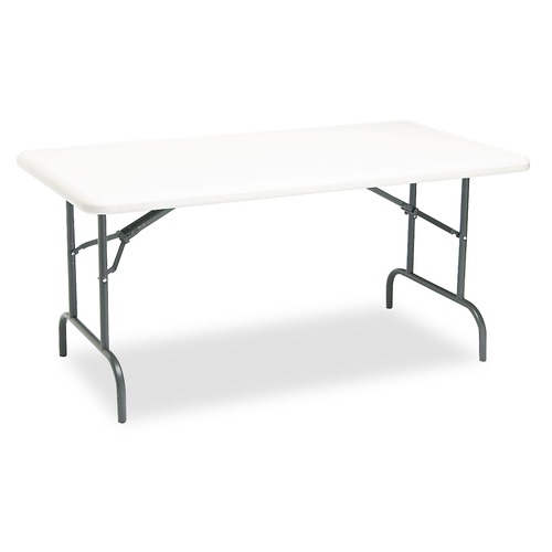 Iceberg 65213 IndestrucTable 60 in. x 30 in. x 29 in. Industrial Folding Table - Platinum Granite image number 0