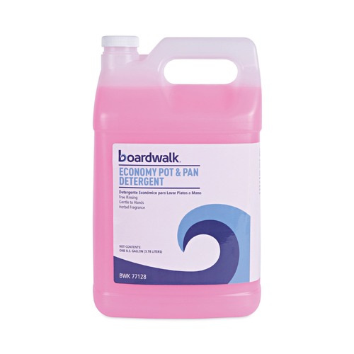 Cleaning Supplies | Boardwalk BWK7714EA 1 Gallon Bottle Industrial Strength Pot and Pan Detergent image number 0