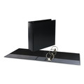 Universal UNV20751 11 in. x 8.5 in. 3 in. Capacity, 3 Rings, Deluxe Round Ring View Binder - Black image number 2