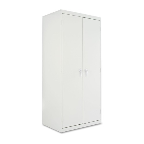 Office Filing Cabinets & Shelves | Alera CM7824LG 36 in. x 78 in. x 24 in. Assembled High Storage Cabinet with Adjustable Shelves - Light Gray image number 0