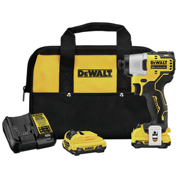 DRILLS | Dewalt DCF801F2 XTREME 12V MAX Brushless Lithium-Ion 1/4 in. Cordless Impact Driver Kit with (2) 2 Ah Batteries