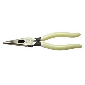 Klein Tools D203-8-GLW 8 in. Glow In The Dark Needle Nose Pliers