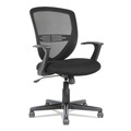 OIF OIFVS4717 250 lbs. Capacity 17.91 - 21.45 in. Seat Height Swivel/Tilt Mesh Mid-Back Task Chair - Black image number 0