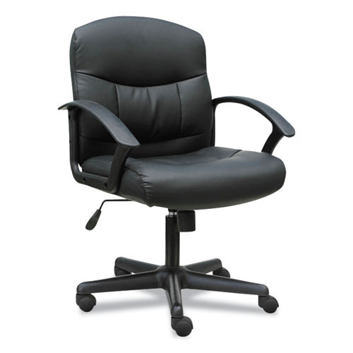 Basyx BSXVST303 3-Oh-Three Mid-Back Executive Leather Chair - Black image number 0