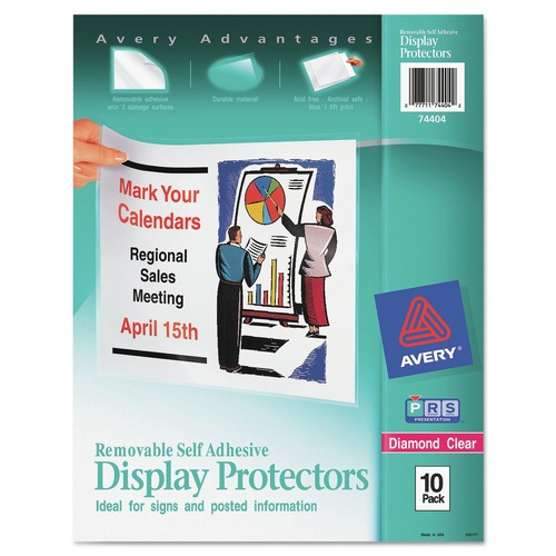 Friends and Family Sale - Save up to $60 off | Avery 74404 Removable Self-Adhesive Display Protectors (10/Pack) image number 0