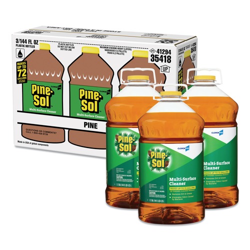 Pine-Sol 35418 144 oz. Multi-Surface Cleaner Disinfectant - Pine (3/Carton ) image number 0