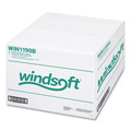 Windsoft WIN1190 1-Ply 8 in. x 600 ft. Hardwound Paper Towels - White (12 Rolls/Carton) image number 1