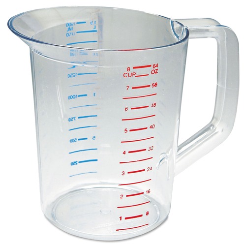 New Arrivals | Rubbermaid Commercial FG321700CLR Bouncer 2 qt. Measuring Cup - Clear image number 0