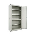 Alera ALECM7218LG 36 in. x 72 in. x 18 in. Assembled High Storage Cabinet with Adjustable Shelves - Light Gray image number 1