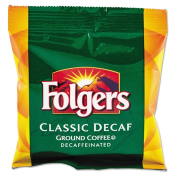 Folgers 2550006433 1.5 oz. Classic Roast Decaf Ground Coffee Fraction Packs (42-Piece/Carton)