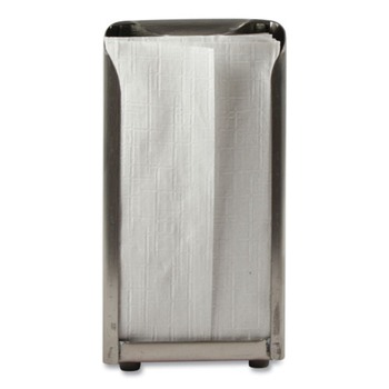 San Jamar H900X Tabletop Napkin Dispenser, Tall Fold, 3 3/4 X 4 X 7 1/2, Capacity: 150, Chrome