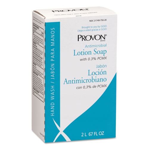 PROVON 2218-04 Antimicrobial Lotion Soap With Chloroxylenol, Citrus Scent, 2 L Nxt Refill, 4/carton image number 0