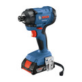 Factory Reconditioned Bosch GDR18V-1400B12-RT 18V Compact Lithium-Ion 1/4 in. Cordless Hex Impact Driver Kit (2 Ah) image number 1
