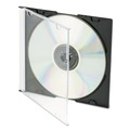 $99 and Under Sale | Innovera IVR85800 100/Pack Slim CD/DVD Jewel Cases Clear/Black image number 1