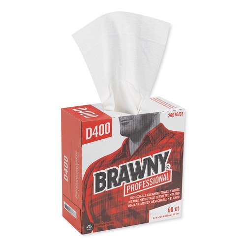 Paper Towels and Napkins | Georgia-Pacific 20070/03 Premium Medium-Duty 9-1/4 in. x 16-3/8 in. Wipes - White (90-Piece/Box) image number 0