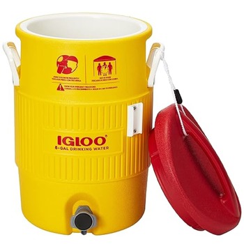 PRODUCTS | Igloo Heat Stress Solution 5 Gallon Water Cooler - Red/Yellow