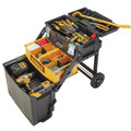 Tool Carts | Dewalt DWST20880 16.33 in. x 21.66 in. x 28.83 in. Multi-Level Workshop - Black/Yellow image number 2