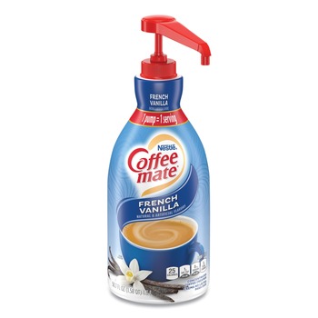 BEVERAGES AND DRINK MIXES | Coffee-Mate 12039864 1.5 Liter Liquid Coffee Creamer Pump Bottle - French Vanilla