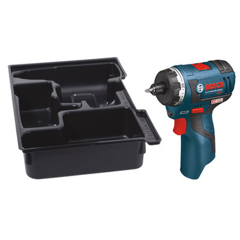 Factory Reconditioned Bosch PS22BN-RT 12V Max Lithium-Ion Brushless 1/4 in. Cordless Pocket Driver with L-BOXX Insert Tray (Tool Only)
