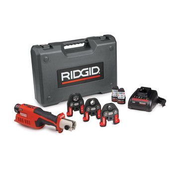 Ridgid 57373 12V Lithium-Ion Cordless RP 241 Compact Press Tool Kit With Propress Jaws (2.5 Ah)
