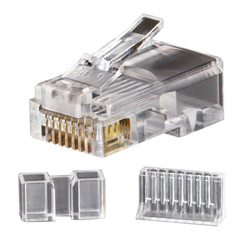 Klein Tools VDV826-603 25-Piece RJ45/CAT6 Modular Data Plug Set - Clear