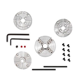 LATHE ACCESSORIES | NOVA 48124 Select Precision Midi Wood Turning Chuck Bundle with JS50N, JS25N, and JS70N Jaws