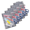 Friends and Family Sale - Save up to $60 off | Oxford 68599 9-1/2 in. x 6 in. Zippered Ring Binder Pocket - Clear image number 1