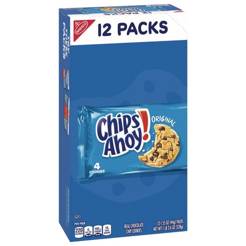 Snacks | Nabisco 00 44000 05222 00 Chips Ahoy Cookies, Chocolate Chip, 1.4 Oz Pack image number 0