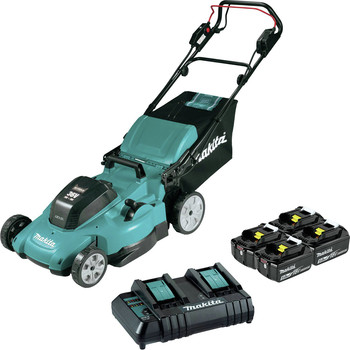  | Makita 18V X2 (36V) LXT Lithium-Ion 21 in. Cordless Self-Propelled Lawn Mower Kit (5 Ah)