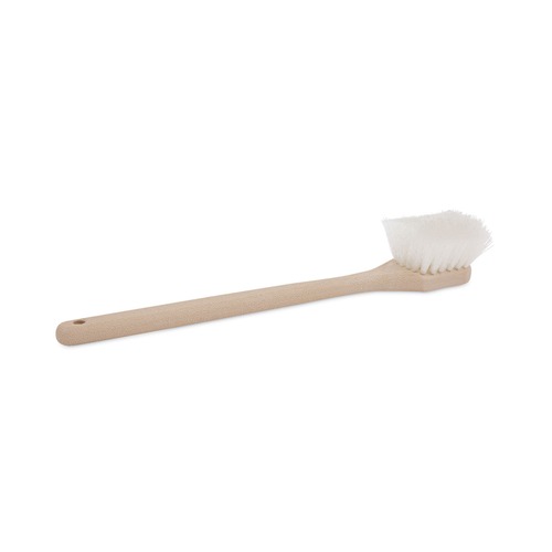 Cleaning Brushes | Boardwalk BWK4420 20 in. Nylon Fill Long Handle Utility Brush - Tan image number 0