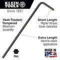 Klein Tools LL16 1/4 in. Long Arm Hex Key image number 1