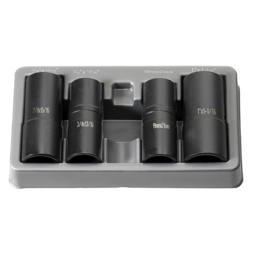 Socket Sets | Grey Pneumatic 1504FW 4-Piece 1/2 in. Drive Deep Length Flip Socket Set image number 0
