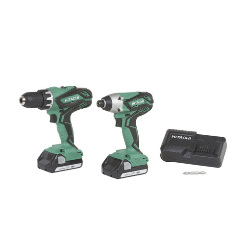 Factory Reconditioned Hitachi Kc18dgls 18v Lithium Ion Cordless Combo Kit Dv18dgl Hammer Drill Wh18dgl Impact Driver With 2 1 5 Ah Batteries Tyler Tool
