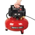 Portable Air Compressors | Porter-Cable C2002-ECOM 0.8 HP 6 Gallon Oil-Free Pancake Air Compressor image number 1