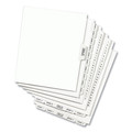 New Arrivals | Avery 01344 11 in. x 8.5 in. 25 Tab Numbers 351 - 375 Legal Exhibit Side Tab Index Divider Set - White (1-Set) image number 1