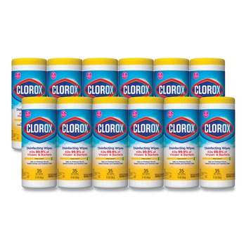 Clorox 01594 Citrus Blend Disinfecting Wipes (12/Carton)