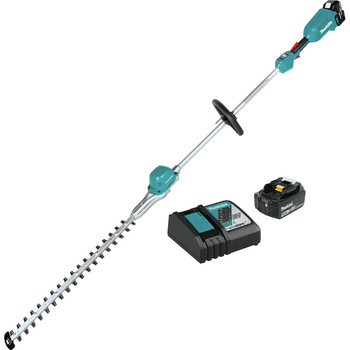 Makita XNU02T 18V LXT Brushless Lithium-Ion 24 in. Cordless Pole Hedge Trimmer Kit (5 Ah)