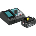 Makita BL1840BDC1 18V LXT 4 Ah Lithium-Ion Compact Battery and Rapid Charger Kit image number 0